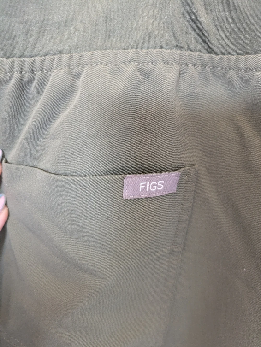 FIGS Zamora Jogger Scrub Pants Olive Green Scrub Pants Size XL - Picture 10 of 13